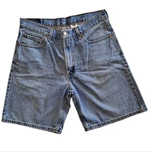 Levis 550 Vintage blue denim shorts